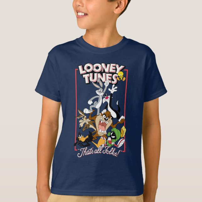 LOONEY TUNES™ "DET ÄR ALLA FOLKS!™" Group Stack T Shirt (Framsida)