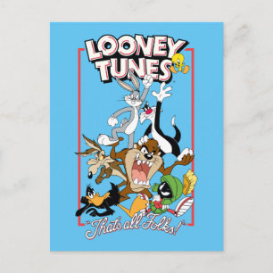 LOONEY TUNES™ "DET ÄR ALLA FOLKS!™" Group Stack Vykort