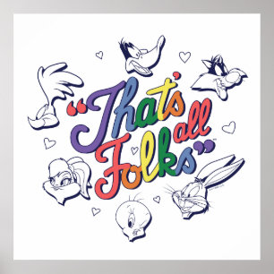 LOONEY TUNES™ - Det är allt, folk! Pride-märke Poster