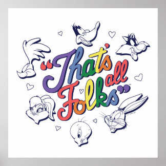 LOONEY TUNES™ - Det är allt, folk! Pride-märke Poster