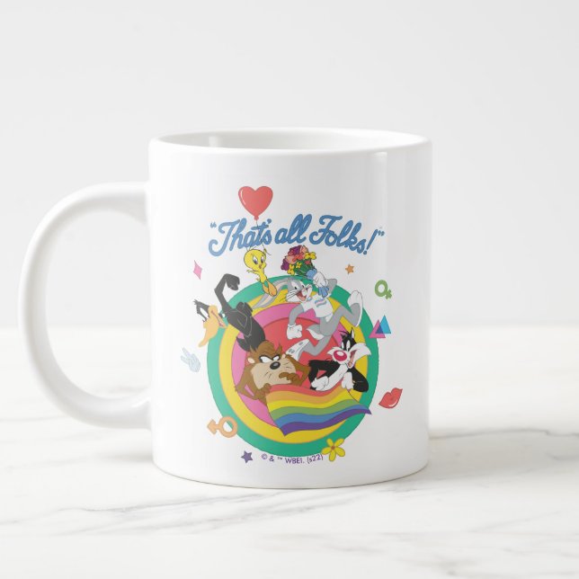 LOONEY TUNES™ - Det är allt, folk! Pride-mittpunkt Jumbo Mugg (Vänster)