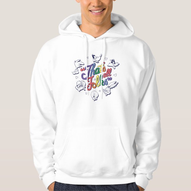 LOONEY TUNES™ - Det var allt, folk! Stolthet Badge Hoodie (Framsida)