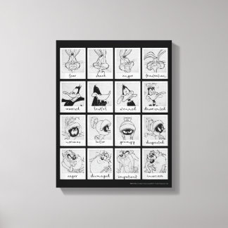 LOONEY TUNES™-diagram för teckenredigering Canvastryck