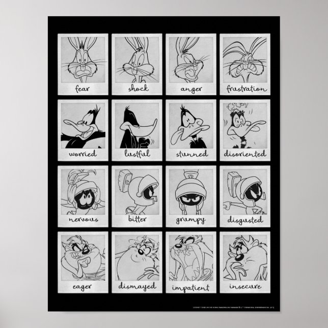 LOONEY TUNES™-diagram för teckenredigering Poster (Framsidan)
