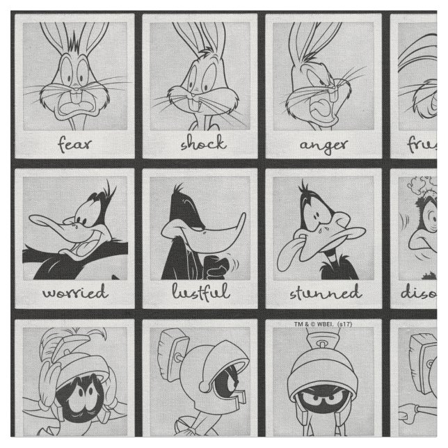 LOONEY TUNES™-diagram för teckenredigering Tyg (Närbild)