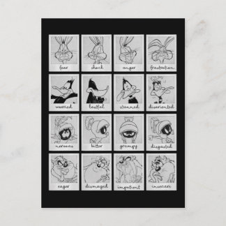 LOONEY TUNES™-diagram för teckenredigering Vykort
