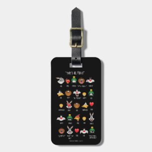 LOONEY TUNES™ Emoji Chart Bagagebricka