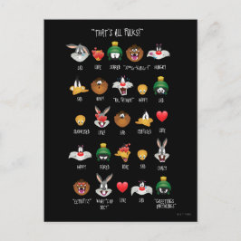 LOONEY TUNES™ Emoji Chart Vykort