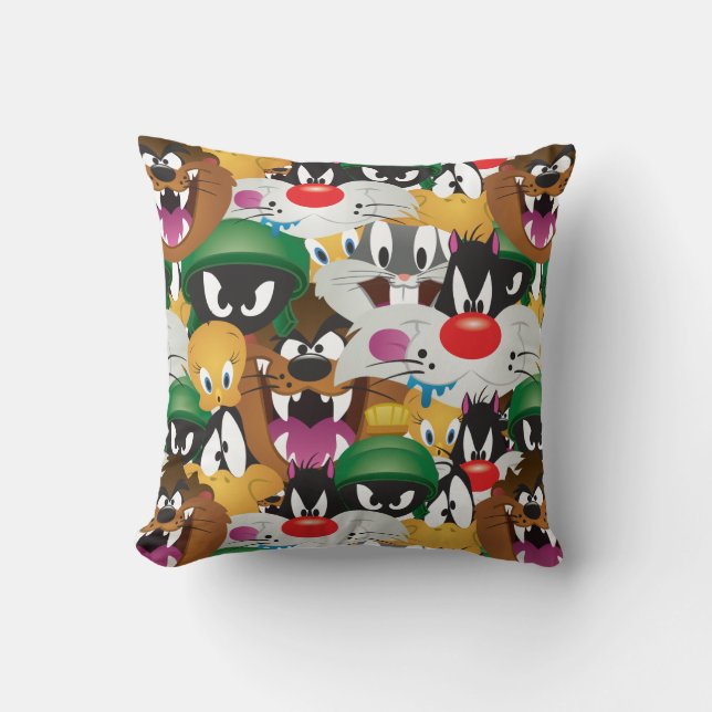 LOONEY TUNES™ Emoji Mönster Kudde (Framsida)