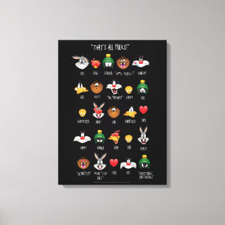 LOONEY TUNES™-Emojidiagram Canvastryck