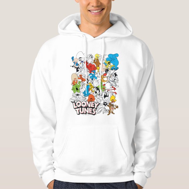 LOONEY TUNES™ Färg Pop Mönster Hoodie (Framsida)