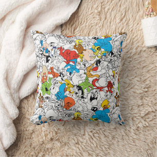 LOONEY TUNES™ Färg Pop Mönster Kudde