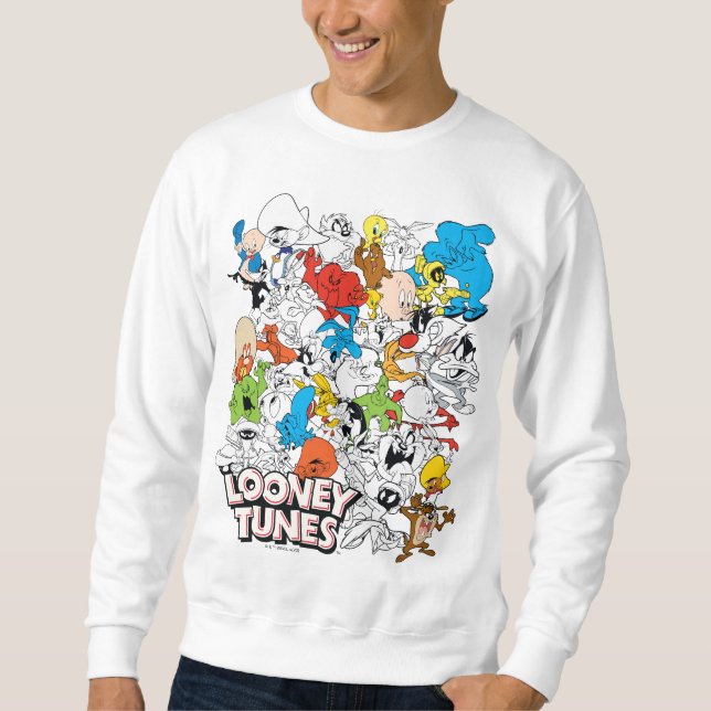 LOONEY TUNES™ Färg Pop Mönster Lång Ärmad Tröja (Framsida)