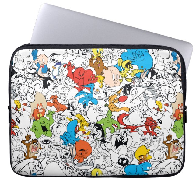 LOONEY TUNES™ Färg Pop Mönster Laptop Fodral (Framsidan)