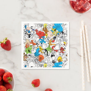 LOONEY TUNES™ Färg Pop Mönster Pappersservett