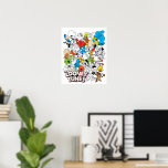 LOONEY TUNES™ Färg Pop Mönster Poster<br><div class="desc">LOONEY TUNES™ | Ta en titt på det här roligten mönster med tecken i svartvitt,  påsar i färg eller i fullt!</div>