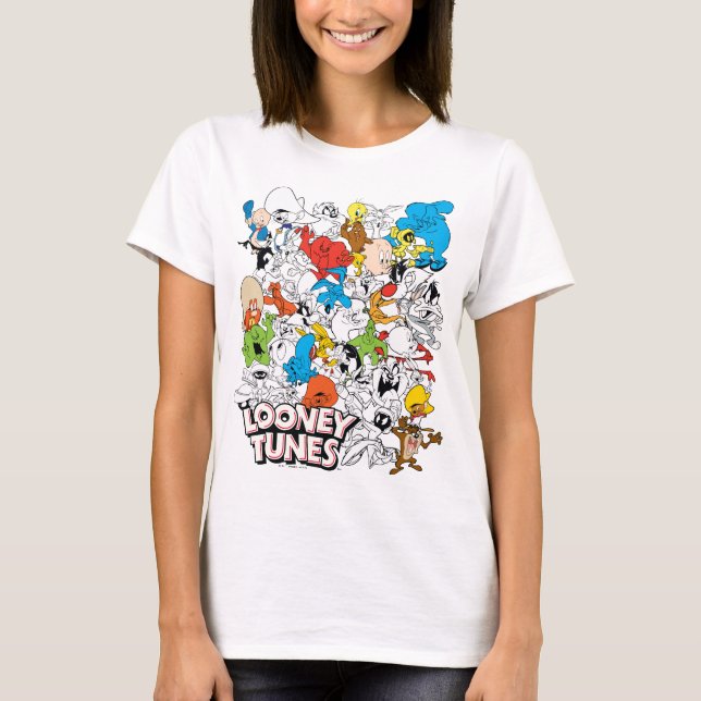 LOONEY TUNES™ Färg Pop Mönster T Shirt (Framsida)