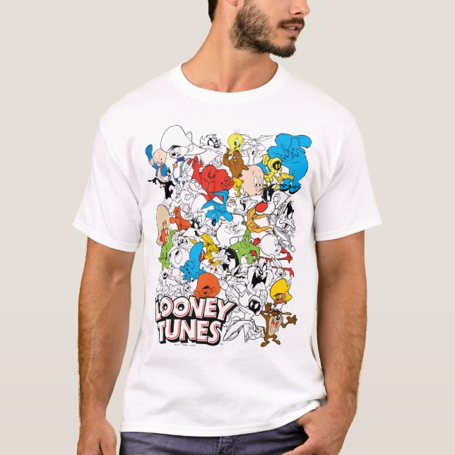 LOONEY TUNES™ Färg Pop Mönster T Shirt (Framsida)