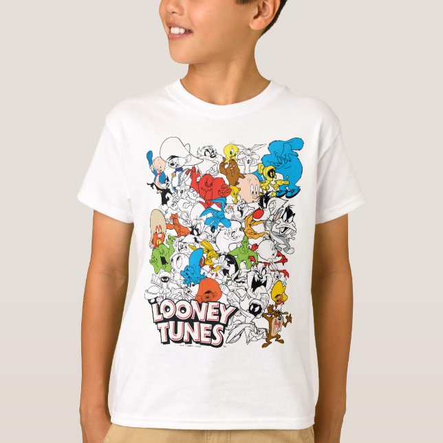 LOONEY TUNES™ Färg Pop Mönster T Shirt (Framsida)