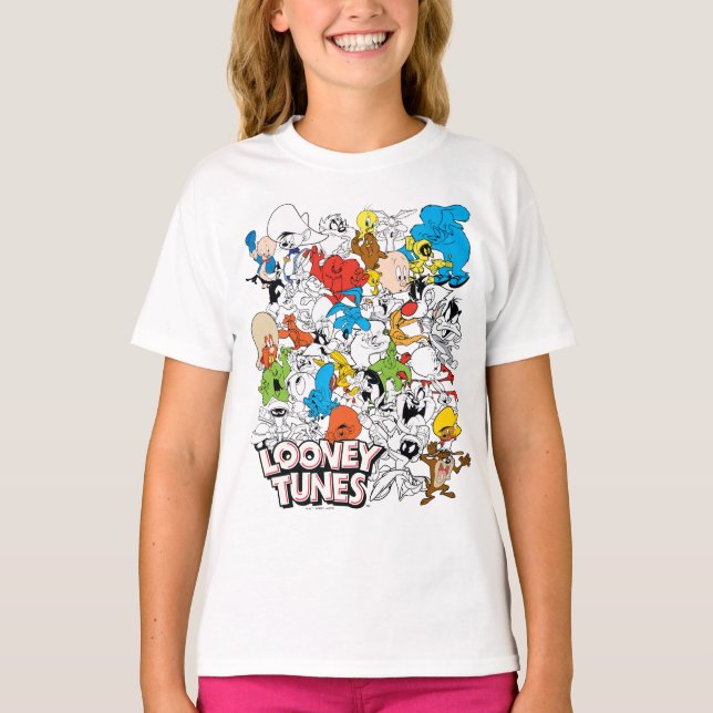 LOONEY TUNES™ Färg Pop Mönster T Shirt (Framsida)