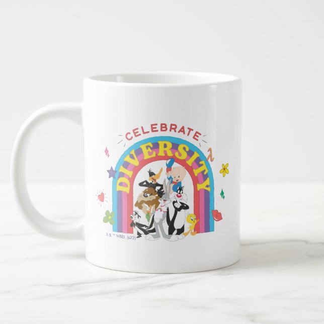 LOONEY TUNES™ - Firar Diversity Pride Rainbow Jumbo Mugg (Vänster)