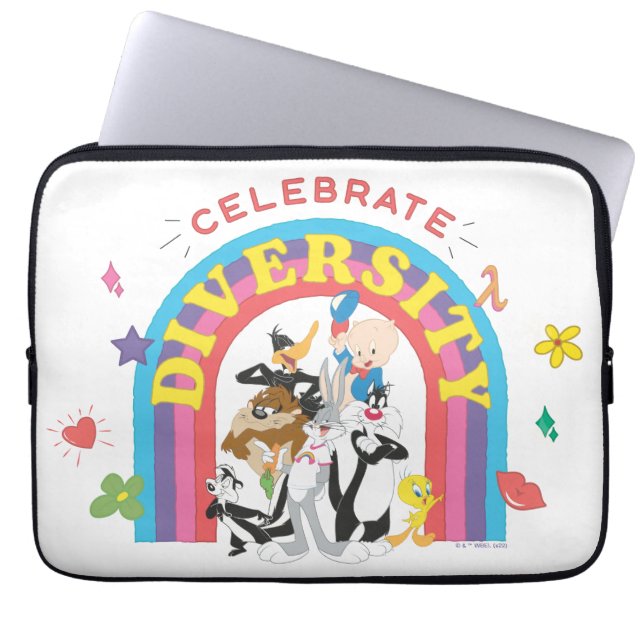 LOONEY TUNES™ - Firar Diversity Pride Rainbow Laptop Fodral (Framsidan)