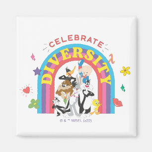 LOONEY TUNES™ - Firar Diversity Pride Rainbow Magnet