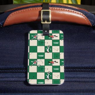 LOONEY TUNES™ Fotbollsrutigt mönster Bagagebricka