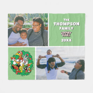 LOONEY TUNES™-fotfoto för gruppen Julkranningsfami Fleecefilt