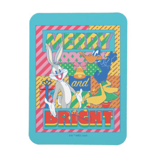 LOONEY TUNES™ Glad och ljus jul Magnet