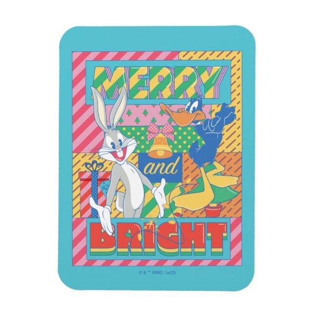 LOONEY TUNES™ | Glad och ljus jul Magnet (Vertikal)