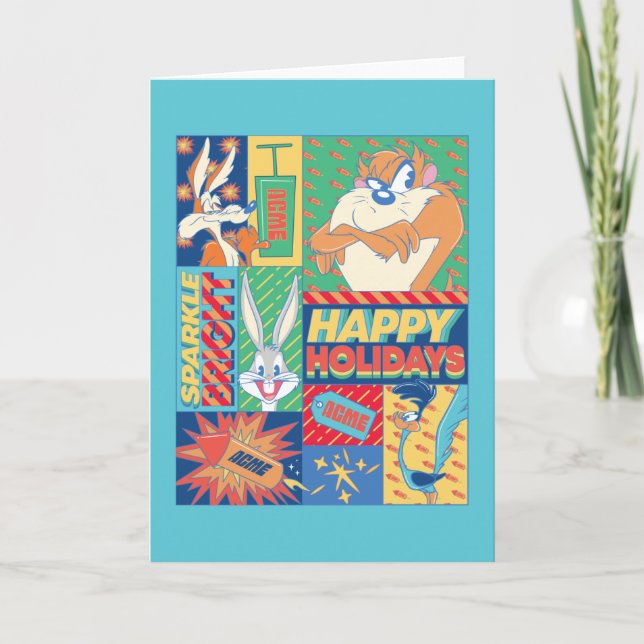 LOONEY TUNES™ | Gnistra Bright Glad helg Anteckningskort (Framsida)