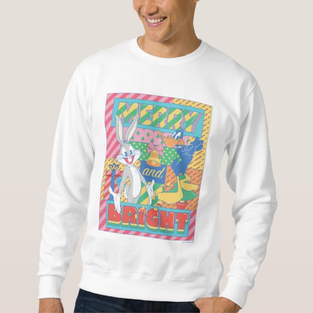 LOONEY TUNES™ | God och ljus jul Lång Ärmad Tröja (Framsida)