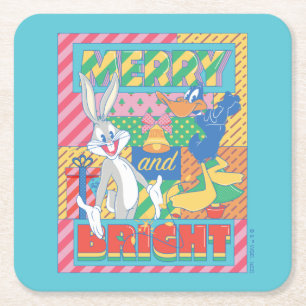 LOONEY TUNES™   God och ljus jul Underlägg Papper Kvadrat