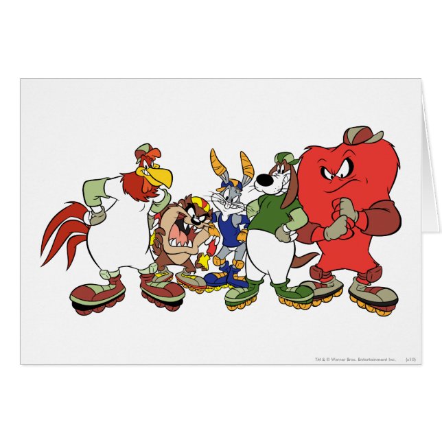 LOONEY TUNES™ Group Baseball Bild Hälsningskort (Framsidan Horizontal)