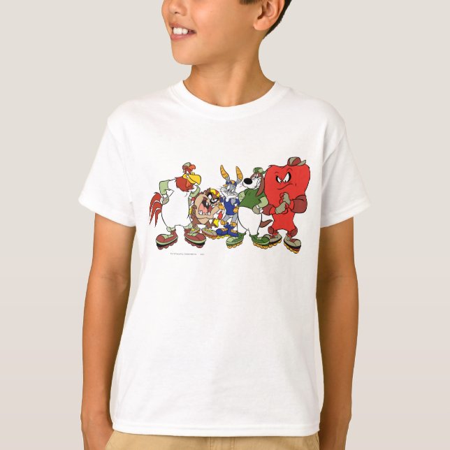 LOONEY TUNES™ Group Baseball Bild T-shirt (Framsida)