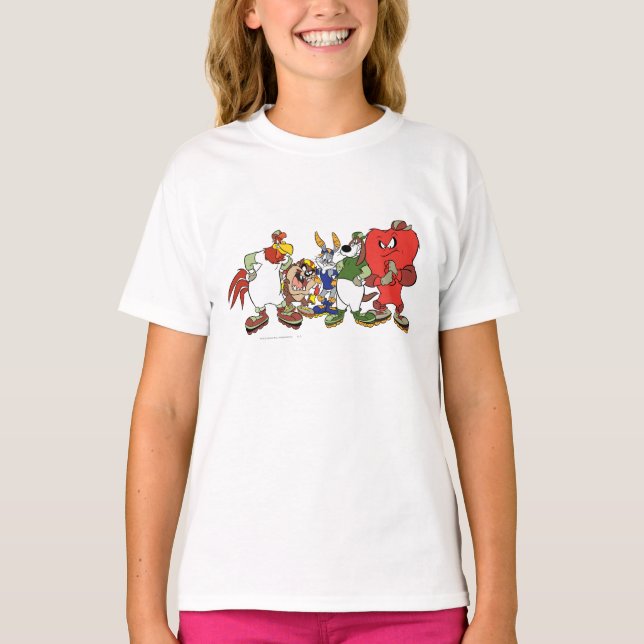 LOONEY TUNES™ Group Baseball Bild T-shirt (Framsida)