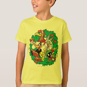 LOONEY TUNES™ Grupp Julkrans T Shirt