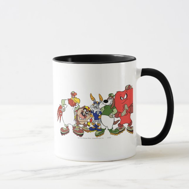 LOONEY TUNES™ Grupp Rollerblade Bild Mugg (Höger)