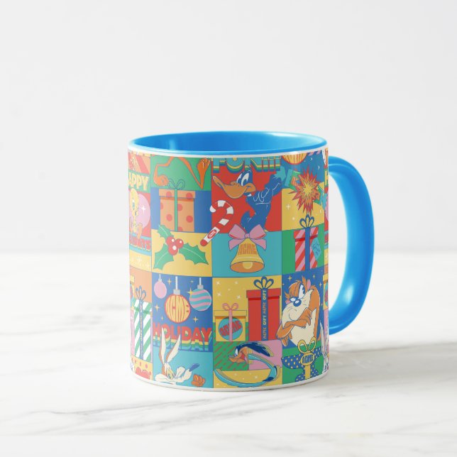 LOONEY TUNES™ | Happy Holidays Christmas Pattern Mugg (Framsida höger)