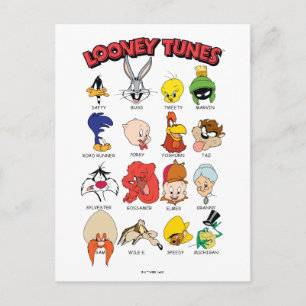 LOONEY TUNES™ Headshots Vykort