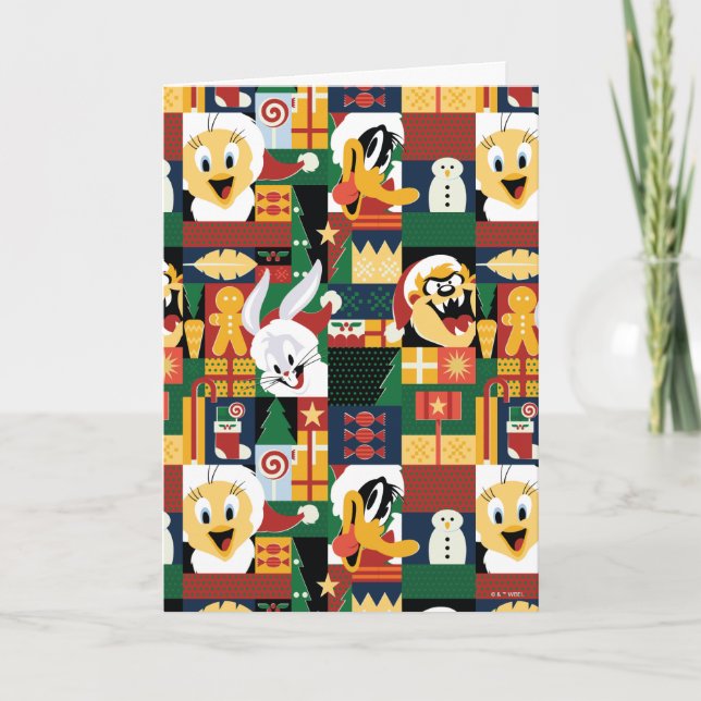 LOONEY TUNES™Helgblocks-mönster Helgkort (Framsida)