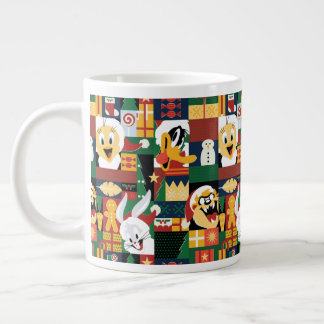 LOONEY TUNES™Helgdag Block Mönster Jumbo Mugg