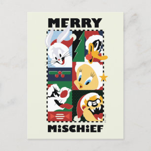 LOONEY TUNES™ Holiday Glada Busstreck Helg Vykort