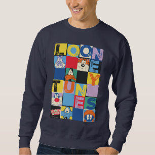 LOONEY TUNES™ Karaktärs Schackbräde Block Lång Ärmad Tröja