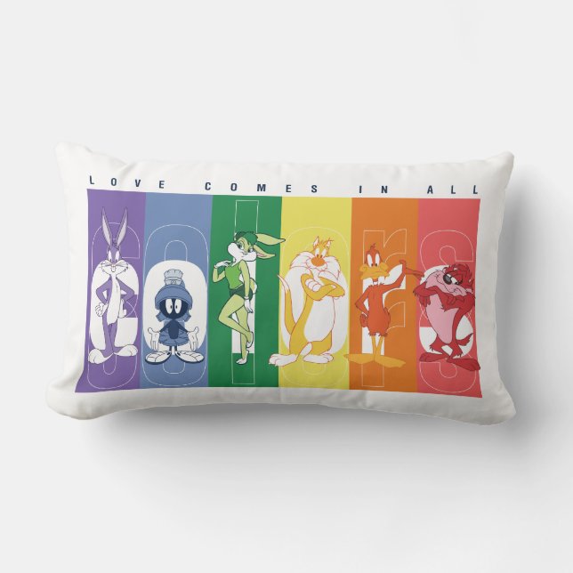 LOONEY TUNES™ - Kärlek kommer i alla färger Lumbarkudde (Framsida)