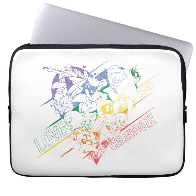 LOONEY TUNES™ - Kärlek och Celebrate Laptop Fodral (Framsidan)