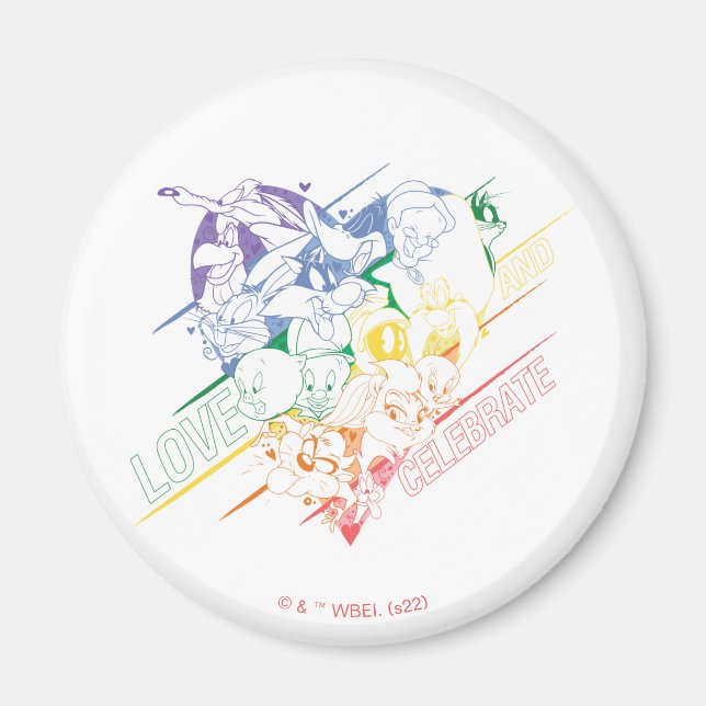 LOONEY TUNES™ - Kärlek och Celebrate Magnet (Framsidan)