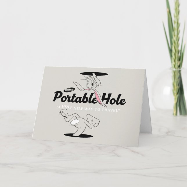 LOONEY TUNES™ | KRYP BUNNY™ ACME Bärbar Hål Kort (Framsida)