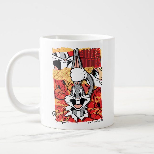 LOONEY TUNES™ | KRYP BUNNY™ popup-grafik Jumbo Mugg (Vänster)